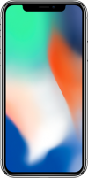 Refurbished Silver Apple iPhone X 64GB on O2
