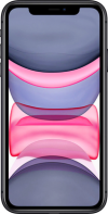 Refurbished Black Apple iPhone 11 64GB on Three