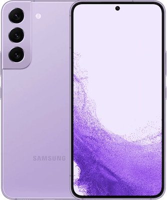 Refurbished Purple Samsung Galaxy S22 5G 256GB on Three
